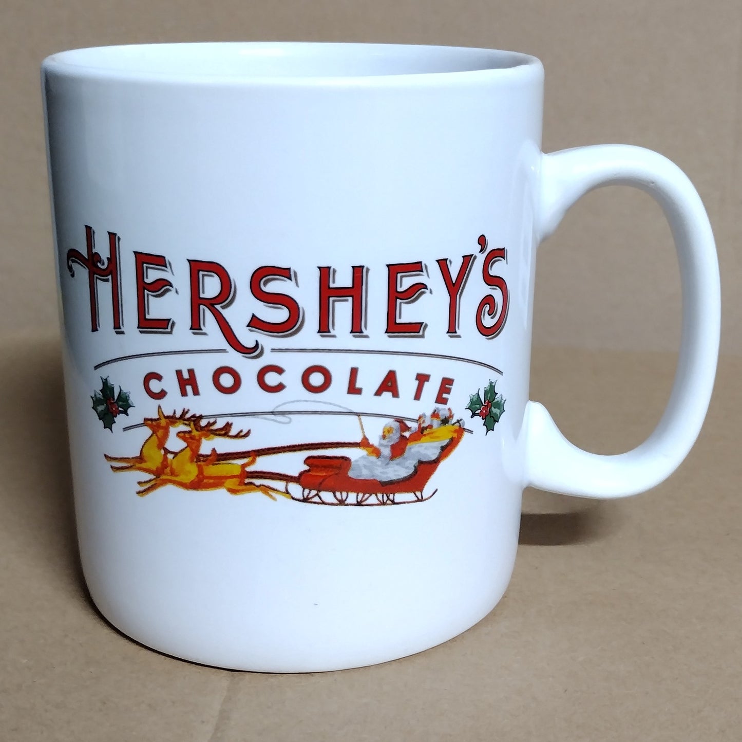 Hershey's Chocolate Oversized Jumbo Mug Cup Christmas Coffee 32oz Santa Reindeer