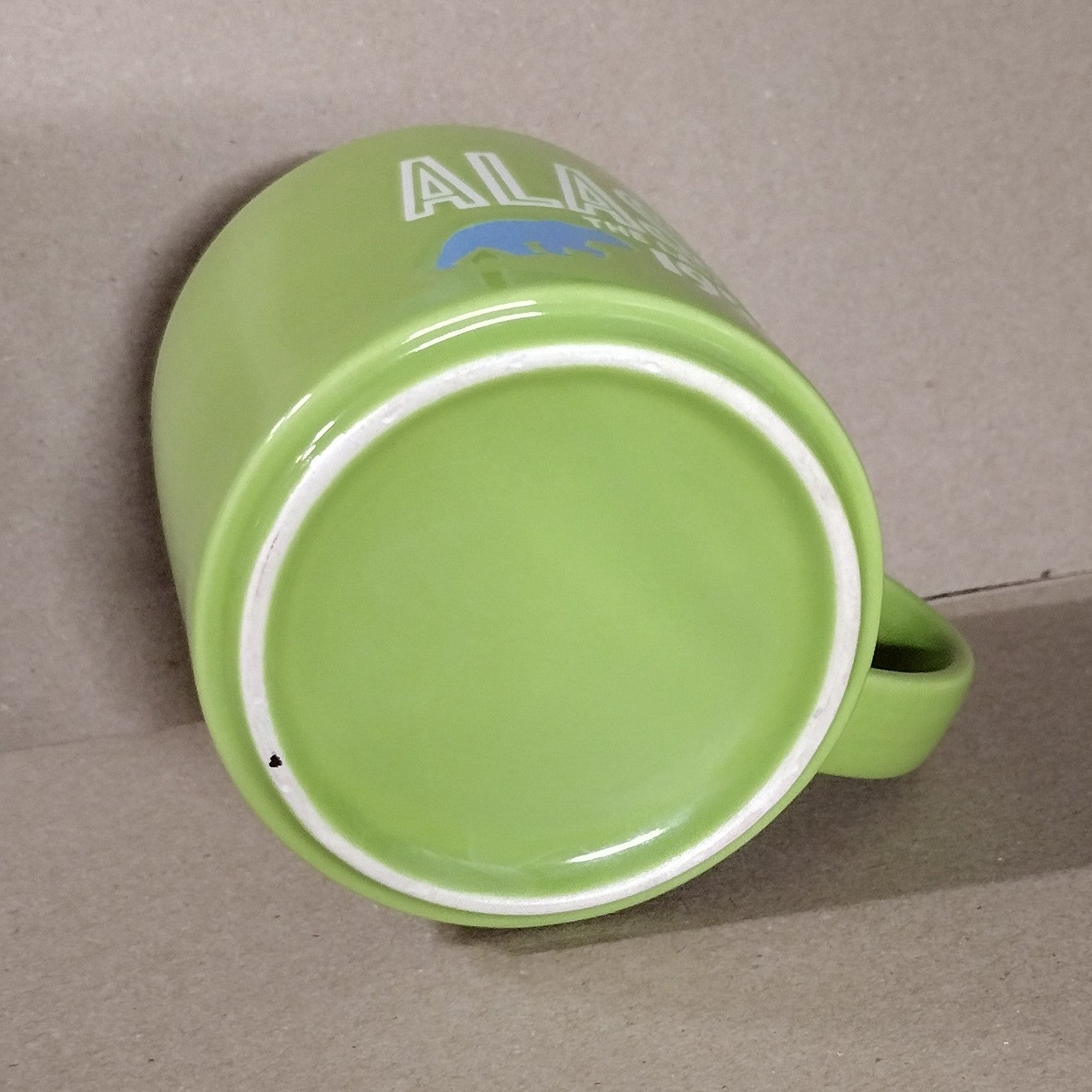 Alaska The Last Frontier Ceramic Coffee Tea Cup Mug Two Tone Souvenir 12oz Pre Owned