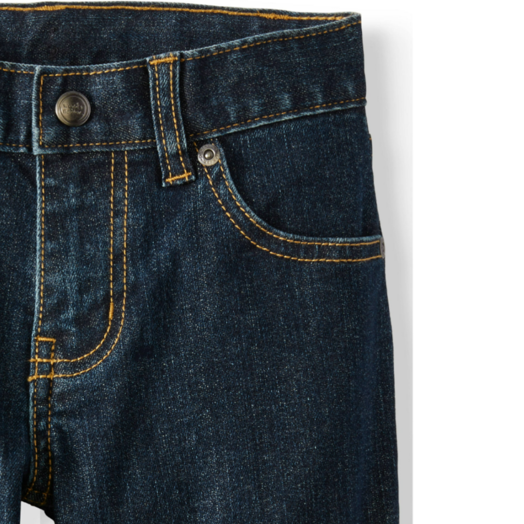 Boys Wonder Nation Relaxed Fit Jeans, Dark Wash Size 10 Husky