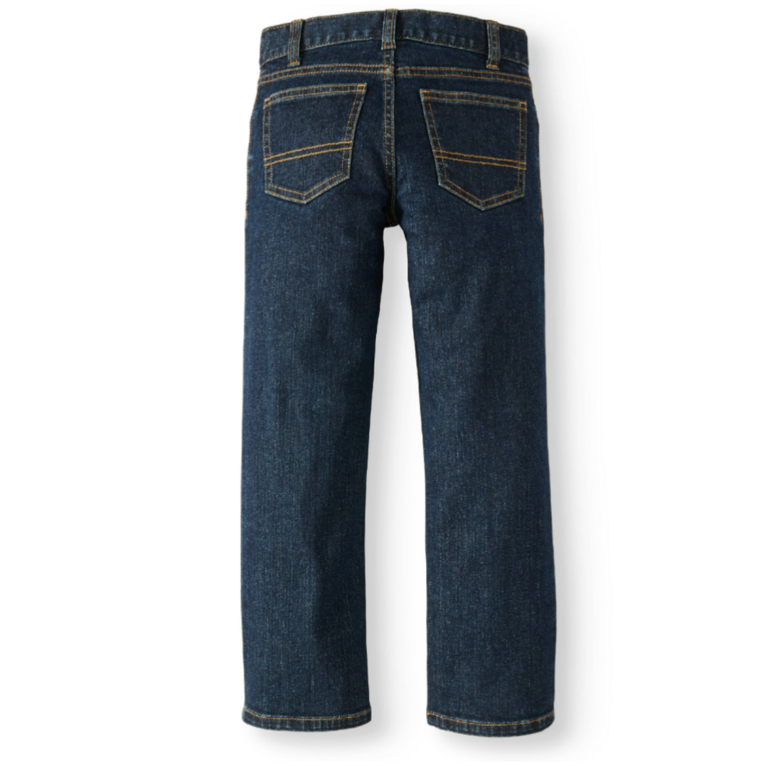 Boys Wonder Nation Relaxed Fit Jeans, Dark Wash Size 10 Husky