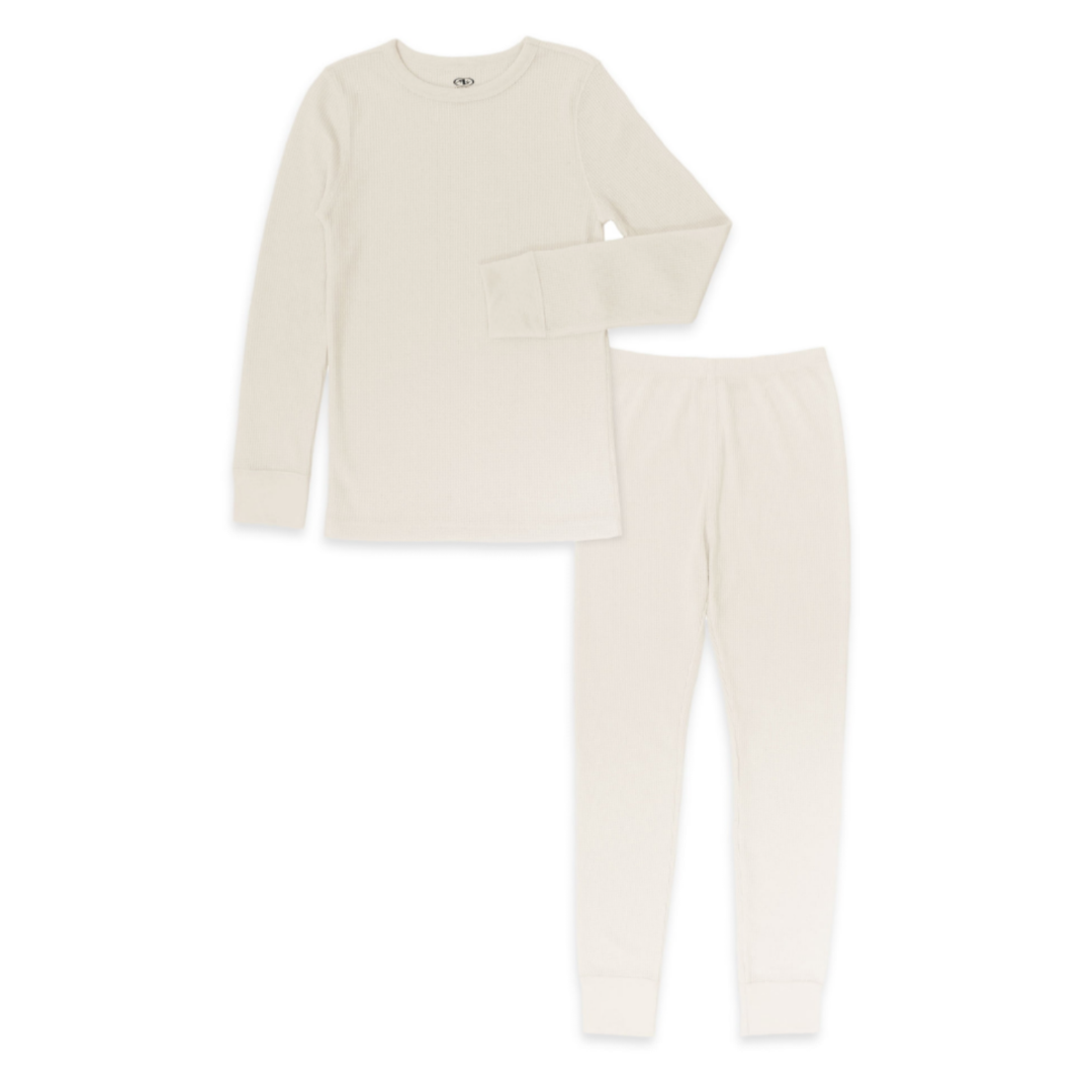 Athletic Works Boys Thermal Underwear Set Natural