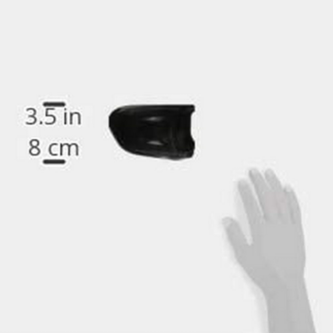 Rawlings 2022 Universal EXT Batting Helmet Extension Piece, Left Handed Batters, Black