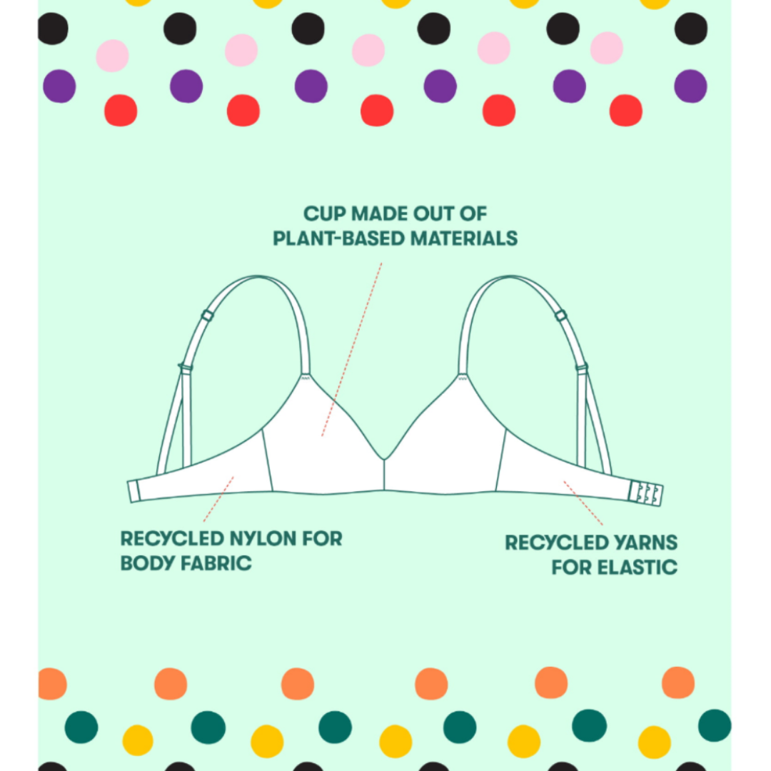 KINDLY YOURS WOMEN'S SUSTAINABLE WIRELESS T-SHIRT BRA Black