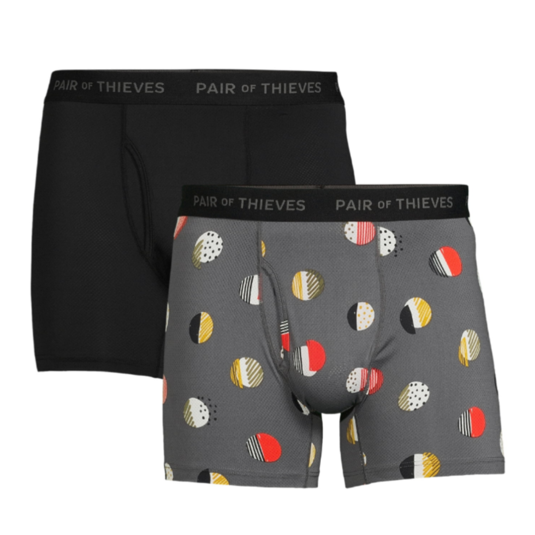 Pair of Thieves SUPERFIT 2-Pack Adult Mens Boxer Briefs Circle