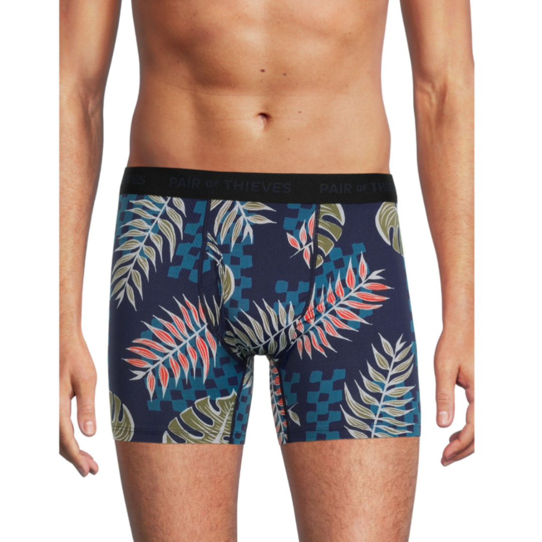 Pair of Thieves SUPERFIT 2-Pack Adult Mens Boxer Briefs Blue