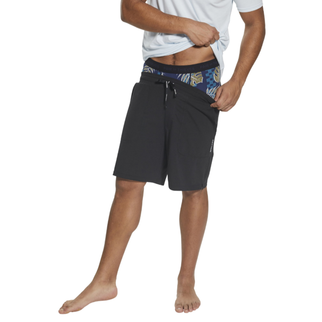 Pair of Thieves SUPERFIT 2-Pack Adult Mens Boxer Briefs Blue