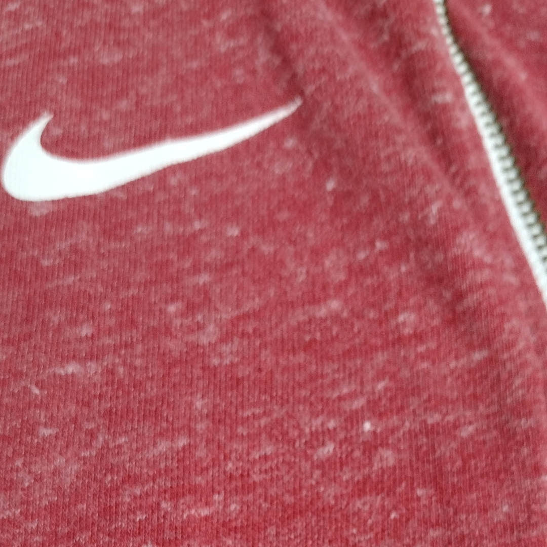 NIKE OKLAHOMA SOONERS OU FULL ZIP WOMEN HEATHERED RED HOODIE SMALL Pre-owned