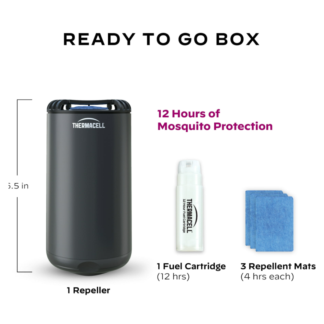 Thermacell Patio Shield Mosquito Repeller, Graphite; Spray-Free Graphite