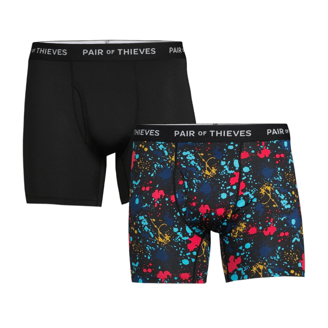 Pair of Thieves Men’s SuperFit Boxer Briefs, 2-Pack Multi