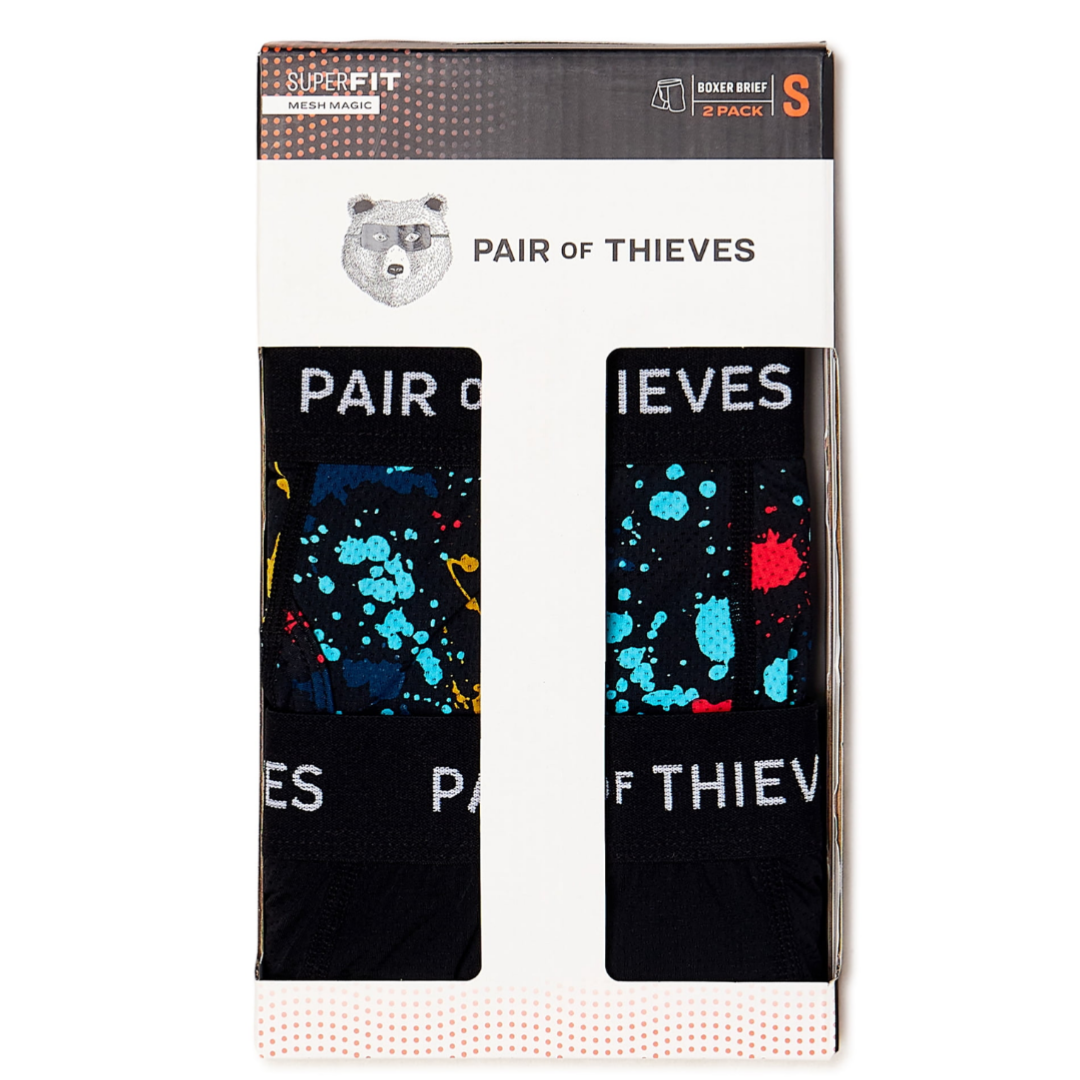 Pair of Thieves Men’s SuperFit Boxer Briefs, 2-Pack Multi