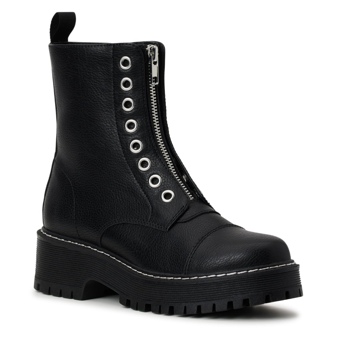 No Boundaries Women's Zip Front Combat Boots