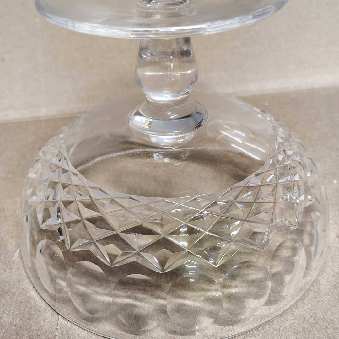 Waterford Crystal Compote Colleen Round Low Short Stem Candy Dish Pre-Owned
