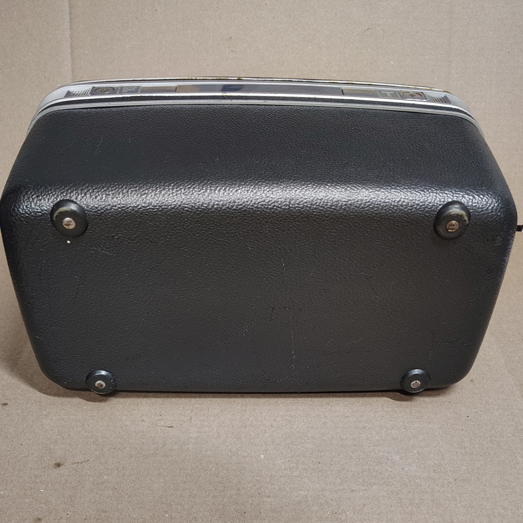 Samsonite Silhouette Hard Shell Cosmetic/Makeup Case Vintage Charcoal Textured Pre-Owned
