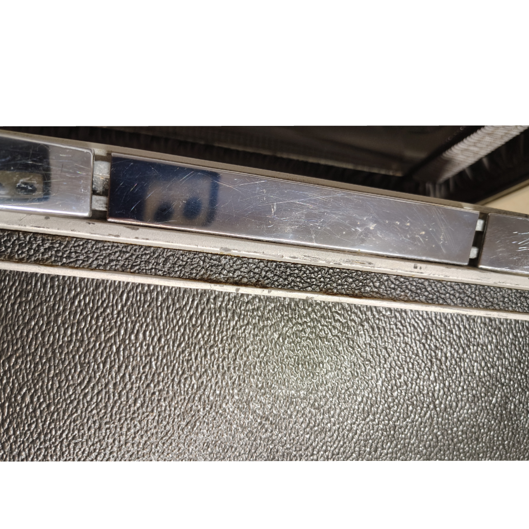 Samsonite Silhouette Hard Shell Cosmetic/Makeup Case Vintage Charcoal Textured Pre-Owned