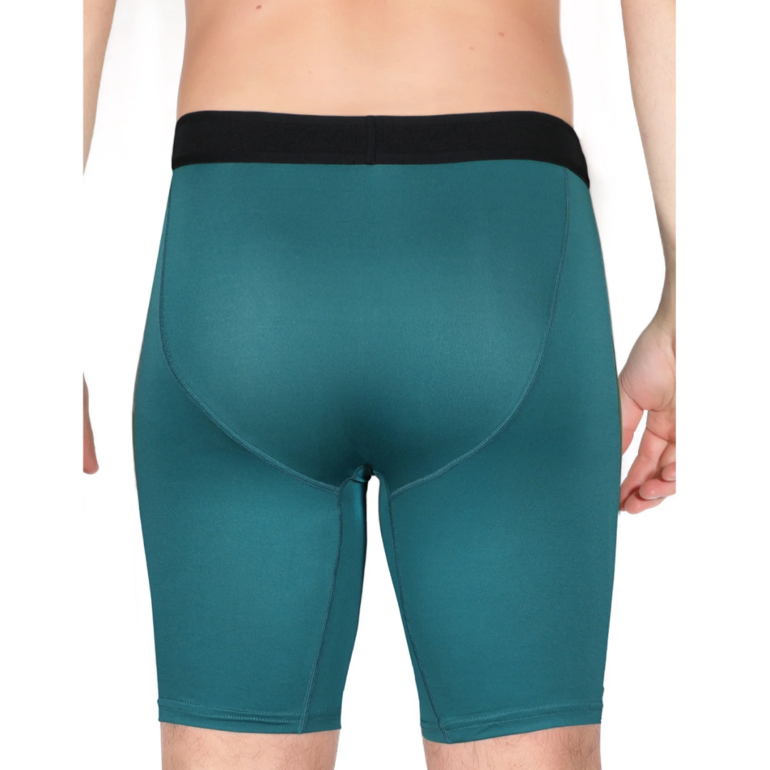 Athletic Works Men's Underwear Quick Dry Stretch Boxer Briefs for Men, Teal Assorted, 6 Pack