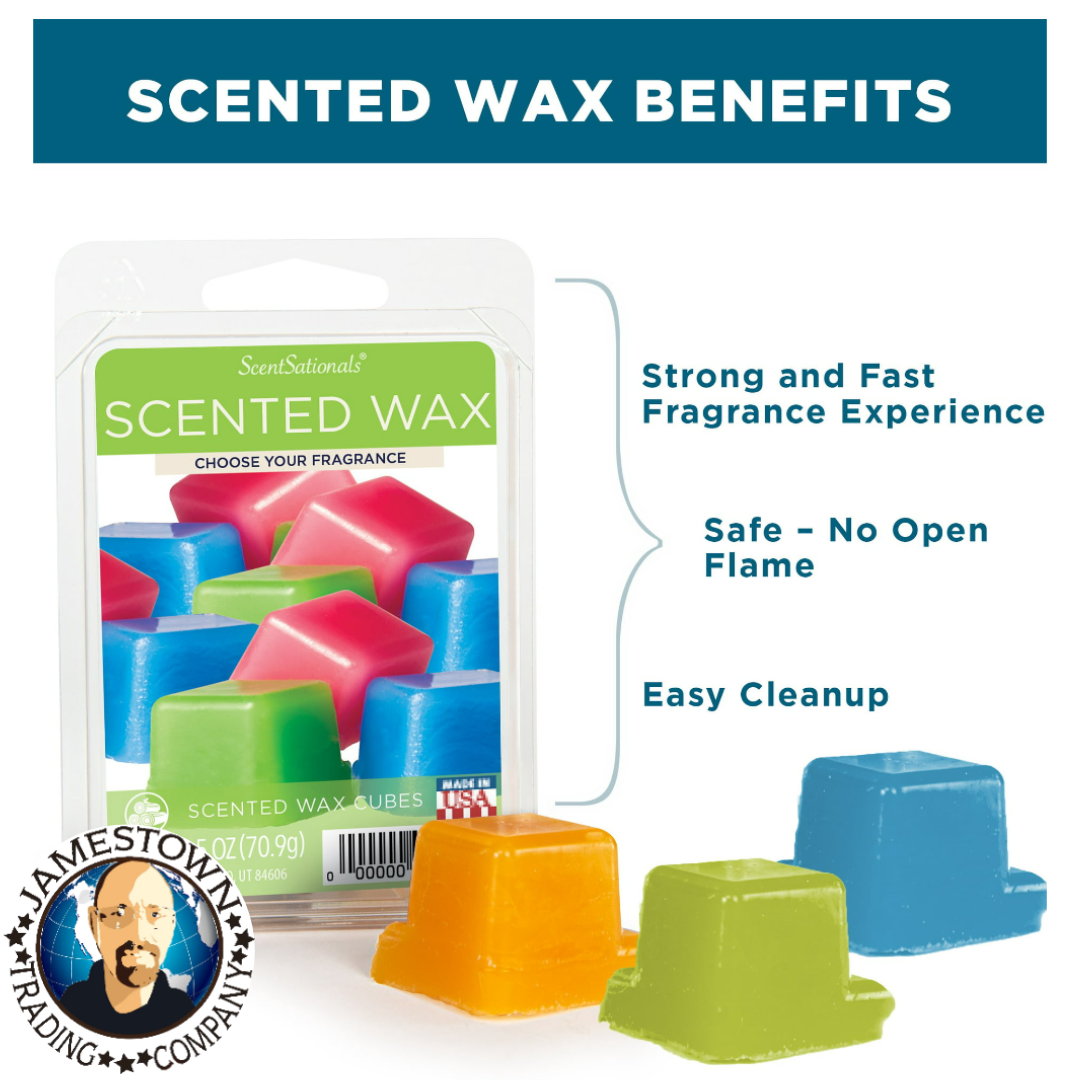 4 ScentSationals Scented Wax Melts 2.5 oz 6 Cubes Cranberry Orange Candle 2.5oz
