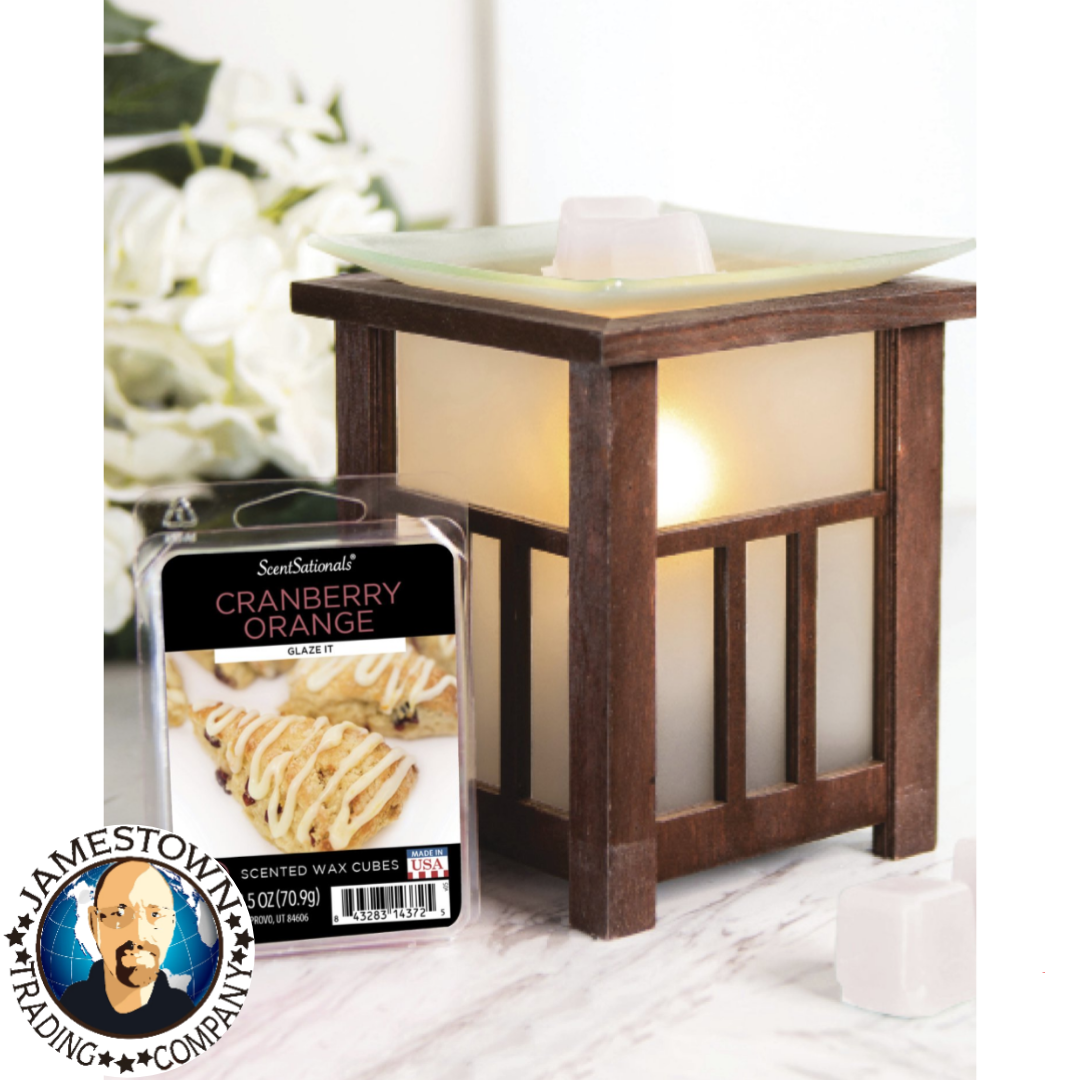 4 ScentSationals Scented Wax Melts 2.5 oz 6 Cubes Cranberry Orange Candle 2.5oz