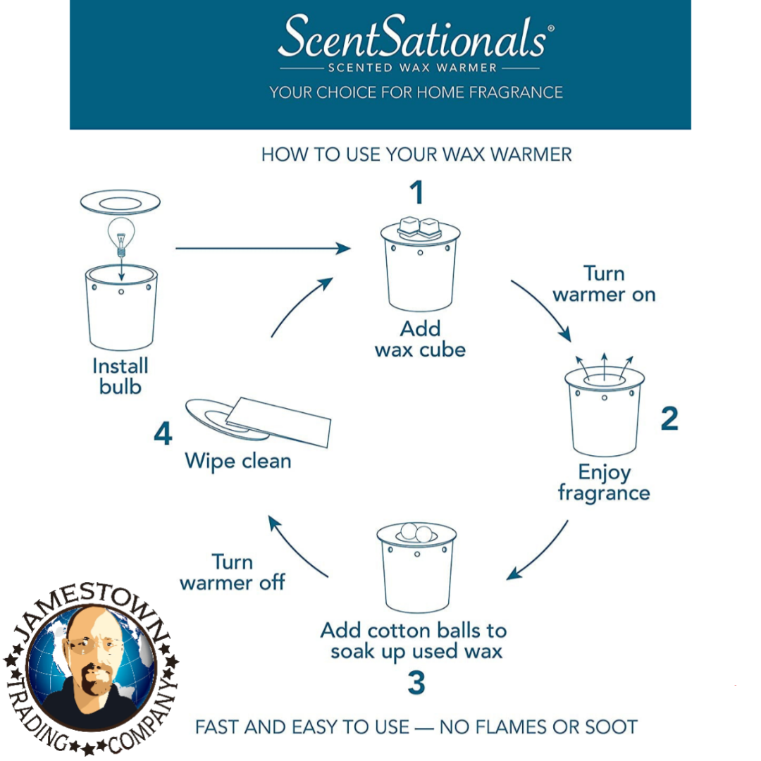 4 ScentSationals Scented Wax Melts 2.5 oz 6 Cubes Cranberry Orange Candle 2.5oz