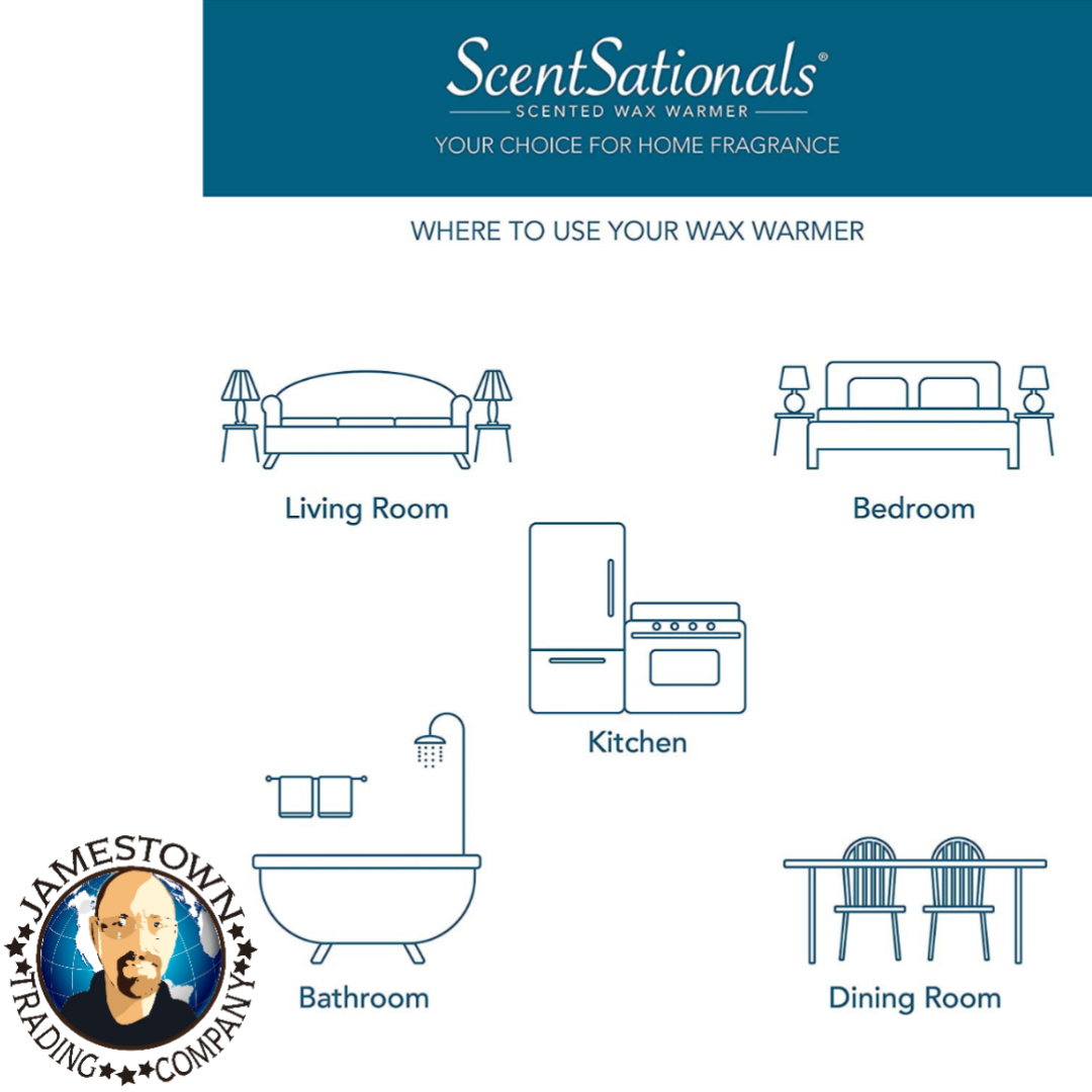 4 ScentSationals Scented Wax Melts 2.5 oz 6 Cubes Cranberry Orange Candle 2.5oz