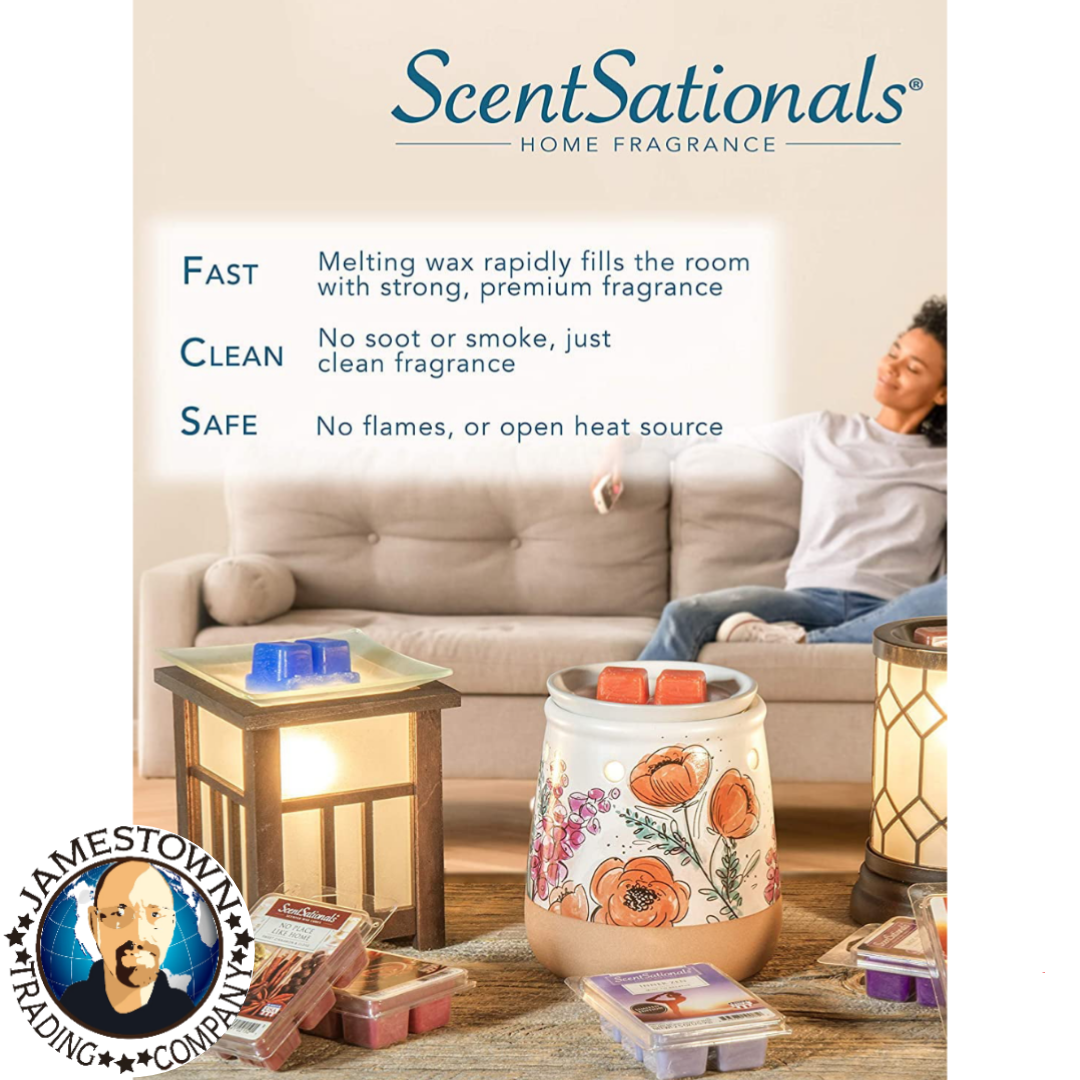 4 ScentSationals Scented Wax Melts 2.5 oz 6 Cubes Cranberry Orange Candle 2.5oz