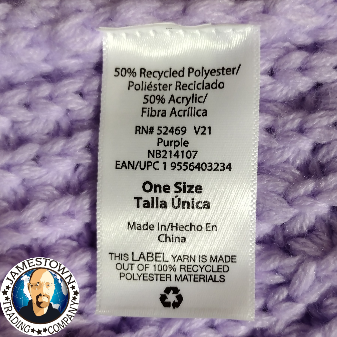 No Boundaries Waffle Knit Fisherman's Beanie Pretty In Purple