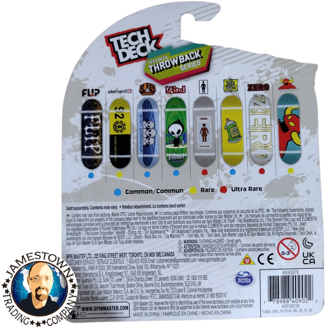 2021 TECH DECK THROWBACK SERIES ZERO WALMART EXCLUSIVE ULTRA RARE