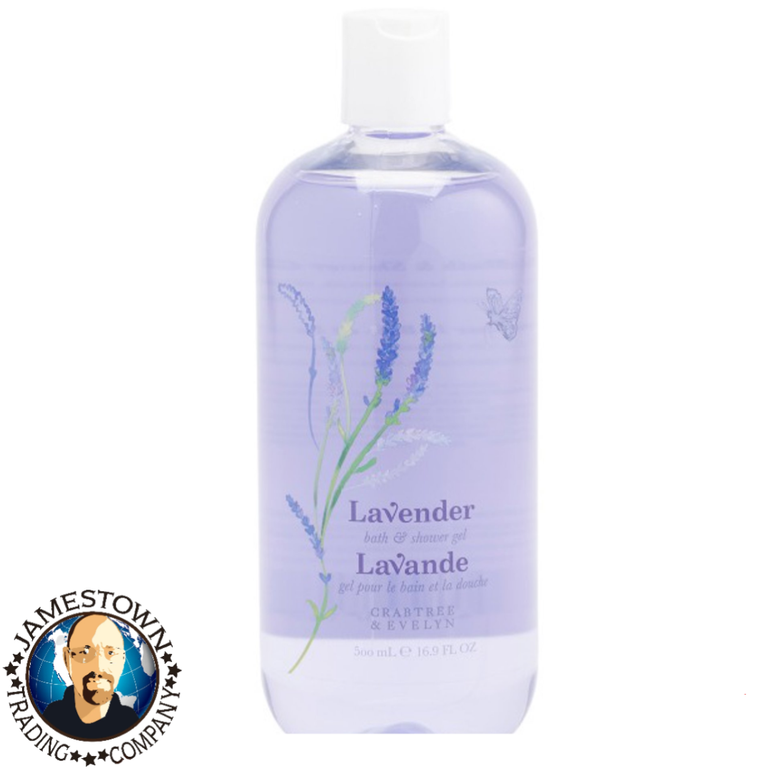 Crabtree & Evelyn Lavender Bath and Shower Gel 16.9 fl oz (2 Pack)