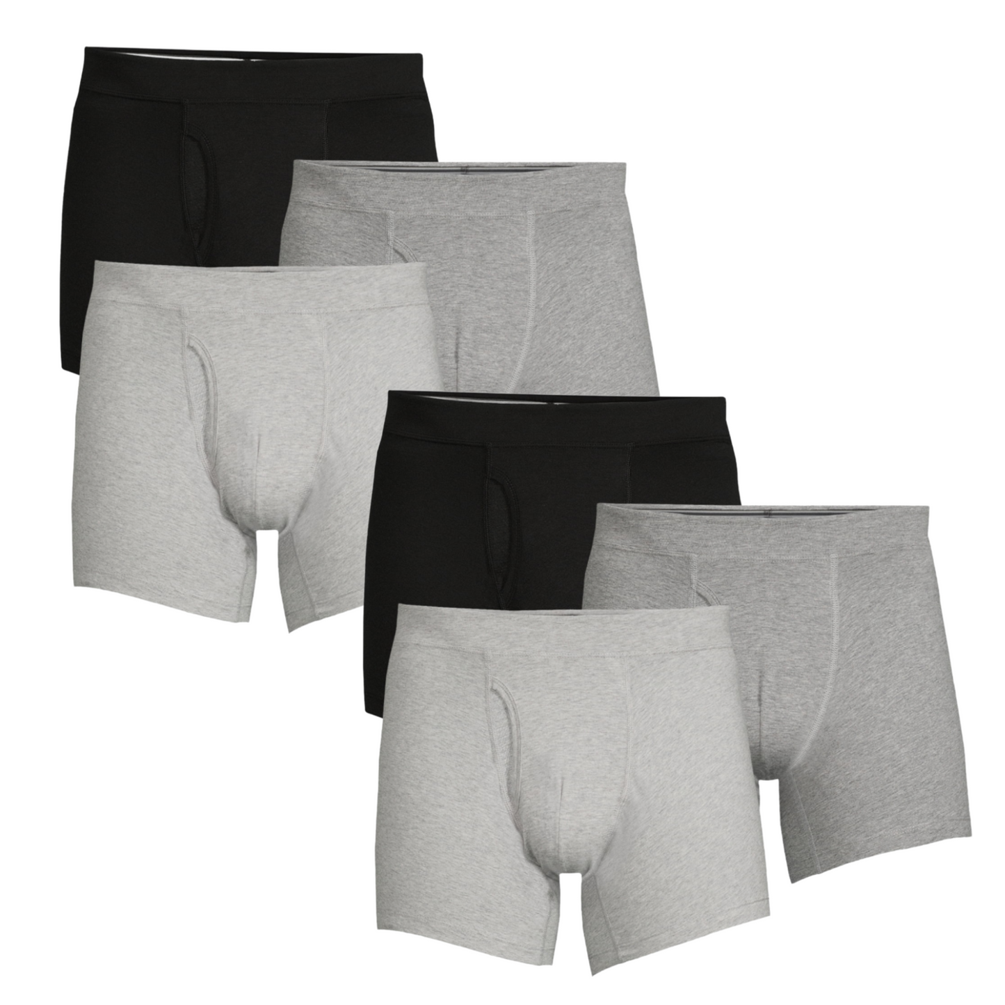 George Men's Tag-Free Stretch Anti-Odor Boxer Briefs, 3-Pack