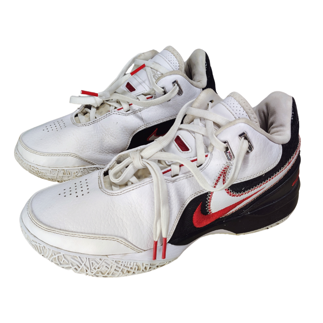 Mens Nike Lebron NXXT Gen AMPD Sneakers: FJ1566-100,Wht/Blk/Red, Size 8.5