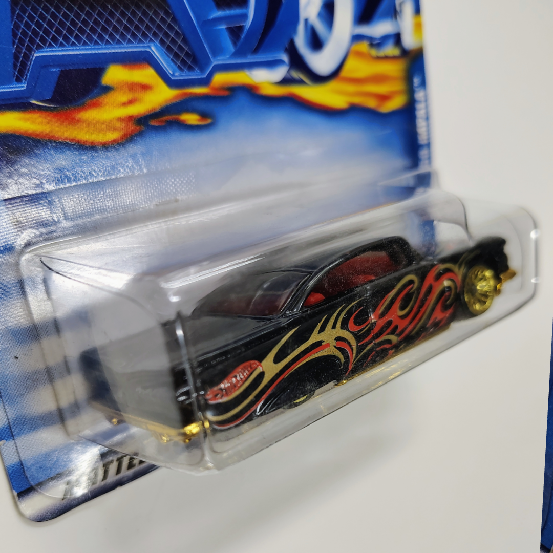 2001 Hot Wheels Black ‘59 Chevy Impala Gold Lace Wheels #249