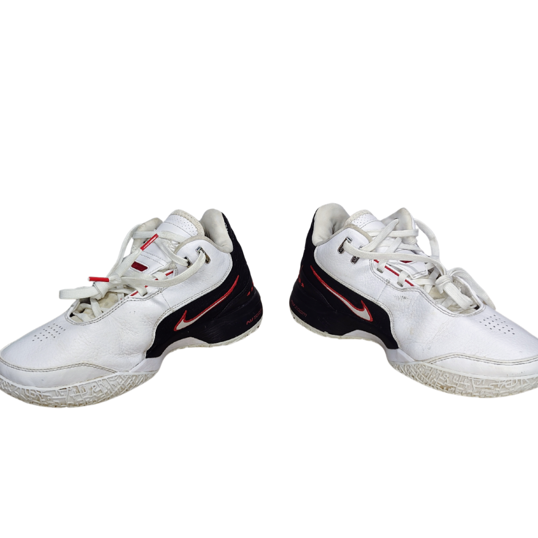 Mens Nike Lebron NXXT Gen AMPD Sneakers: FJ1566-100,Wht/Blk/Red, Size 8.5
