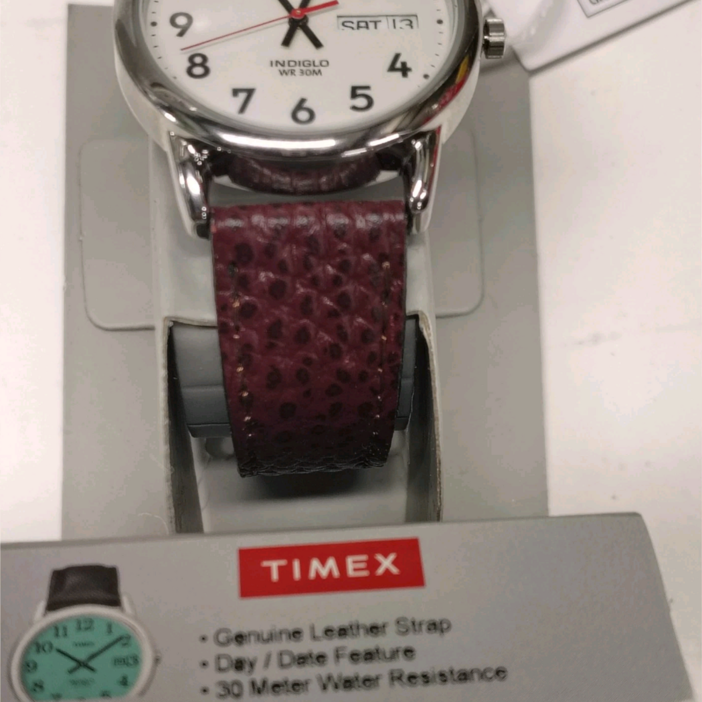 Timex Mens Easy Reader Indiglo Watch | 35mm | Water Resistant | T20041 Leather