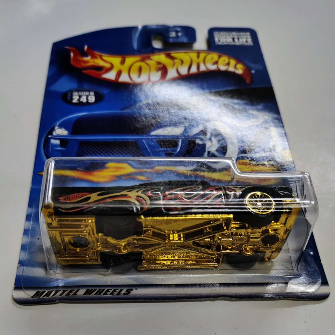 2001 Hot Wheels Black ‘59 Chevy Impala Gold Lace Wheels #249