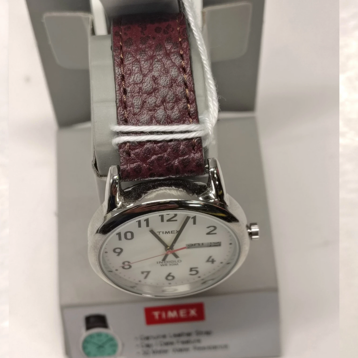 Timex Mens Easy Reader Indiglo Watch | 35mm | Water Resistant | T20041 Leather