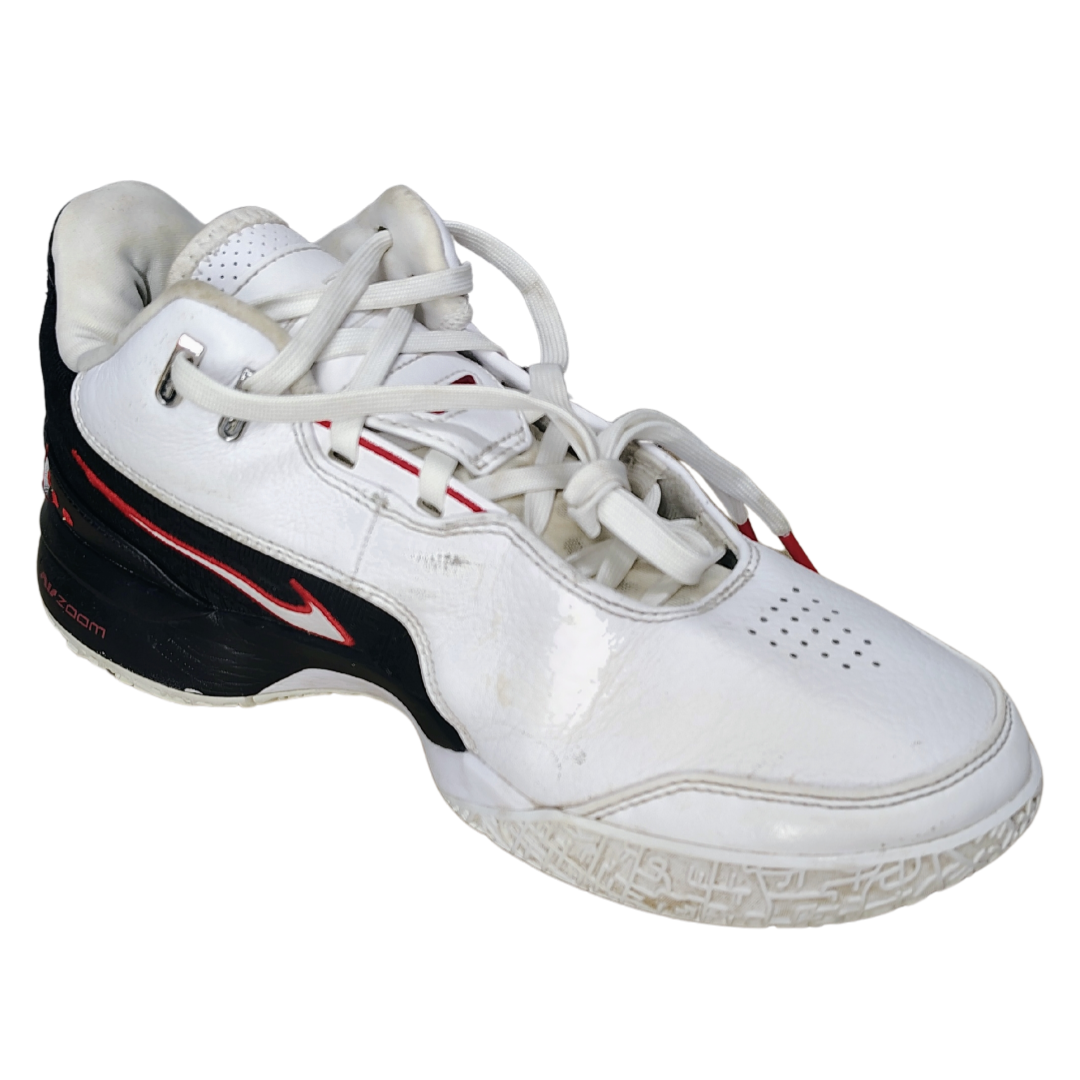Mens Nike Lebron NXXT Gen AMPD Sneakers: FJ1566-100,Wht/Blk/Red, Size 8.5