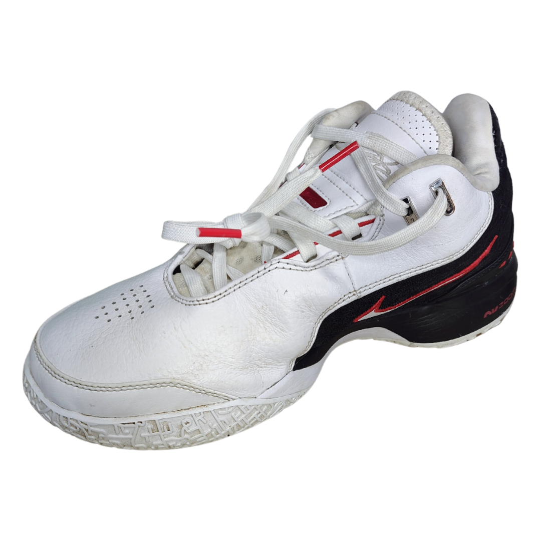 Mens Nike Lebron NXXT Gen AMPD Sneakers: FJ1566-100,Wht/Blk/Red, Size 8.5