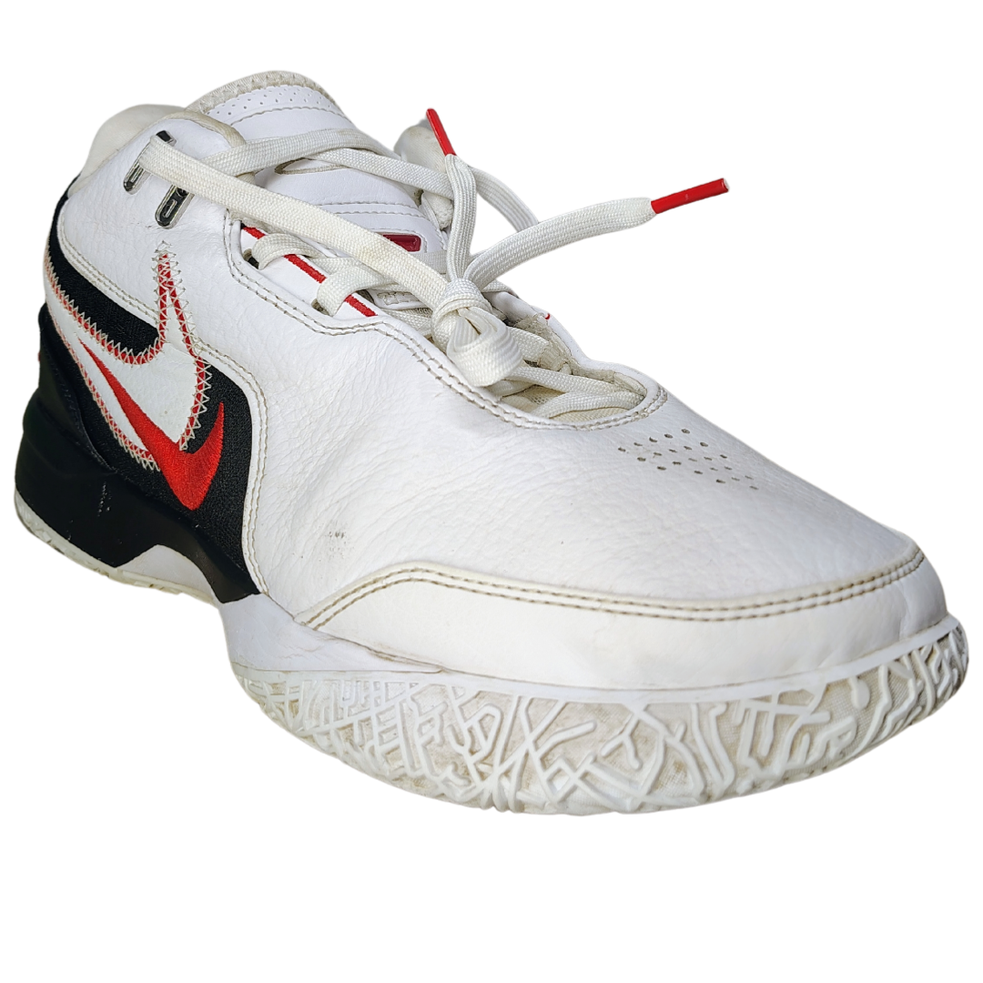 Mens Nike Lebron NXXT Gen AMPD Sneakers: FJ1566-100,Wht/Blk/Red, Size 8.5