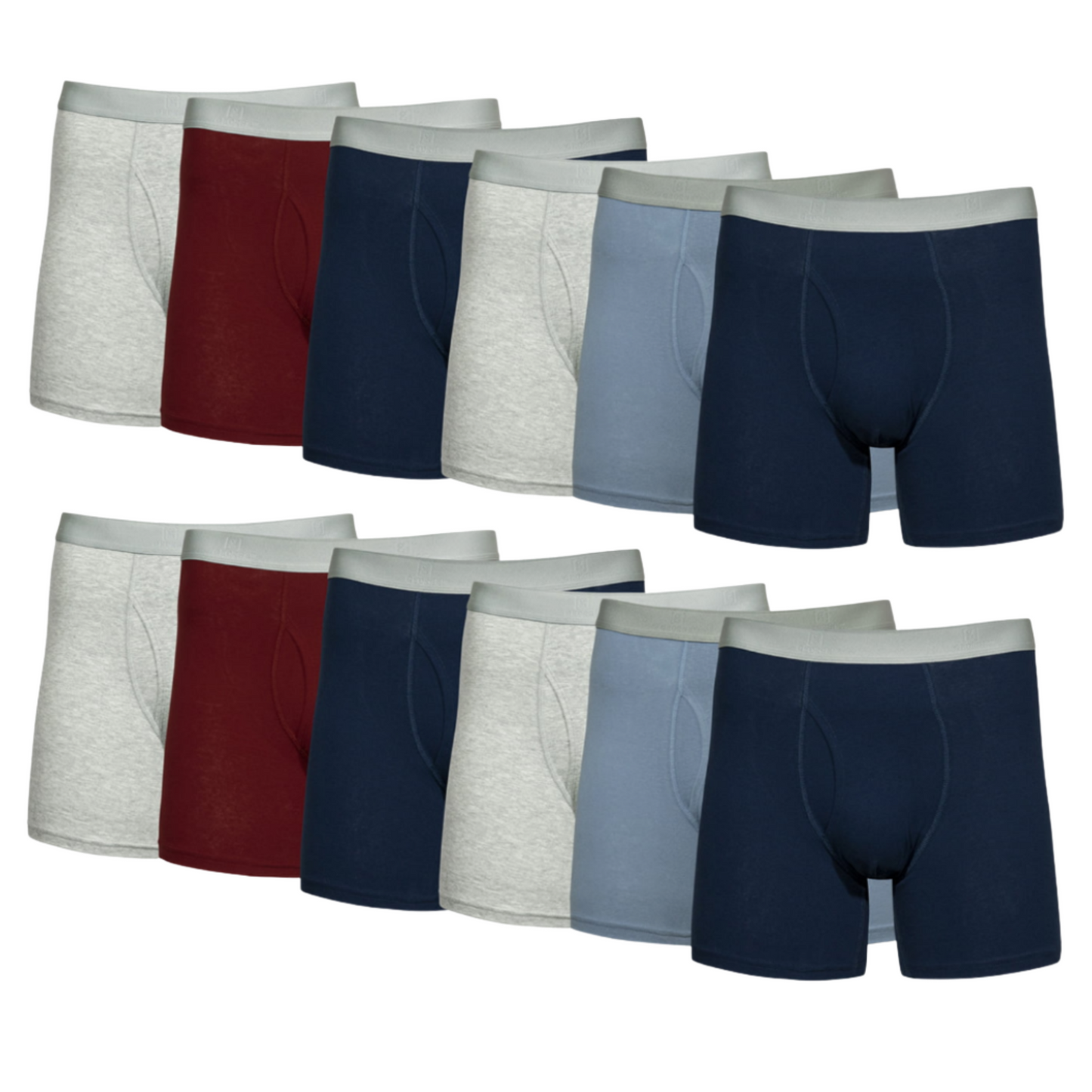 George 6 Pack Cotton Stretch Boxer Moisture Wicking Men's Underwear