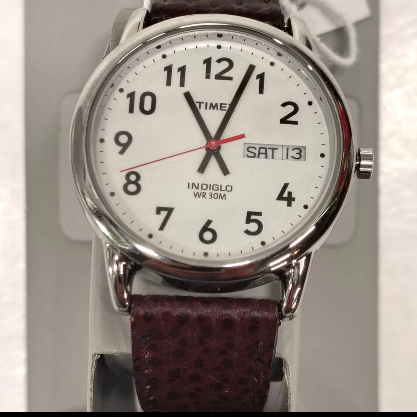 Timex Mens Easy Reader Indiglo Watch | 35mm | Water Resistant | T20041 Leather