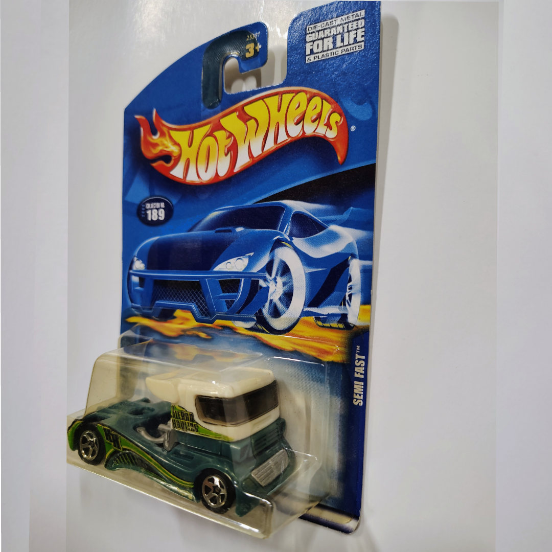 2000 Hot Wheels Semi Fast Green White Top Collector No.189 from Mattel