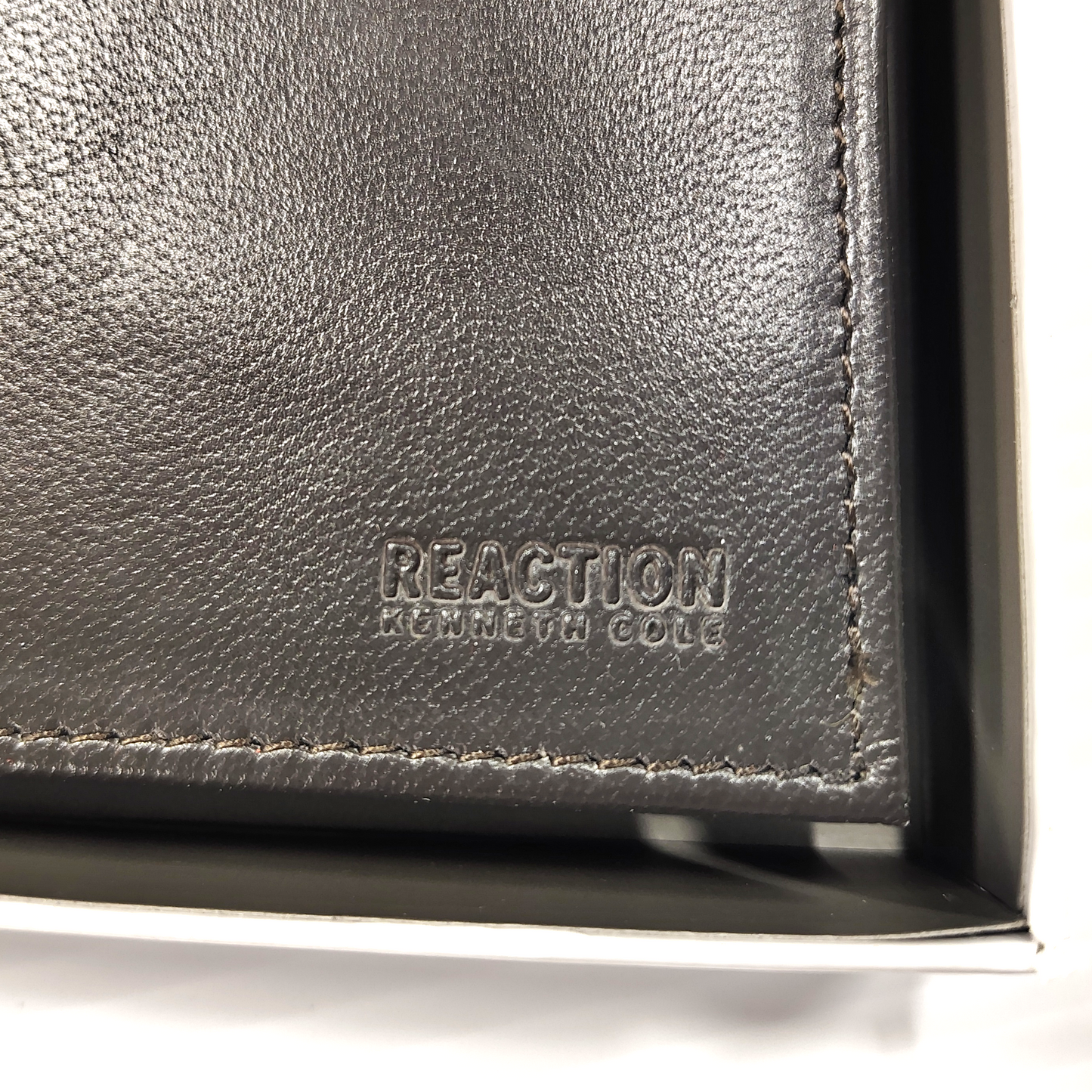 Man’s Brown Leather Wallet By Kenneth Cole Reaction Hand Crafted Leather