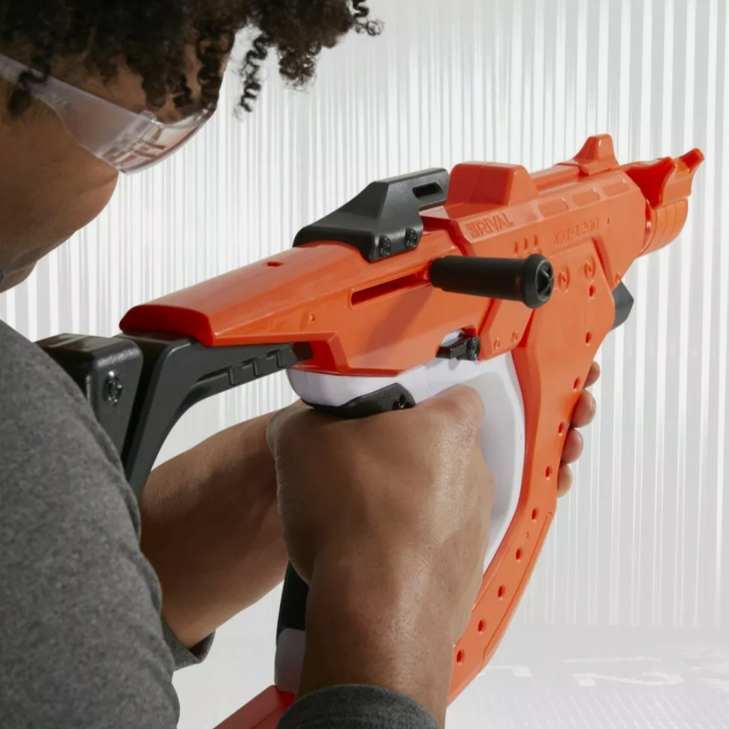 NERF Dart Gun Rival Curve Shot Around Corner SIDESWIPE XXI-1200 Blaster