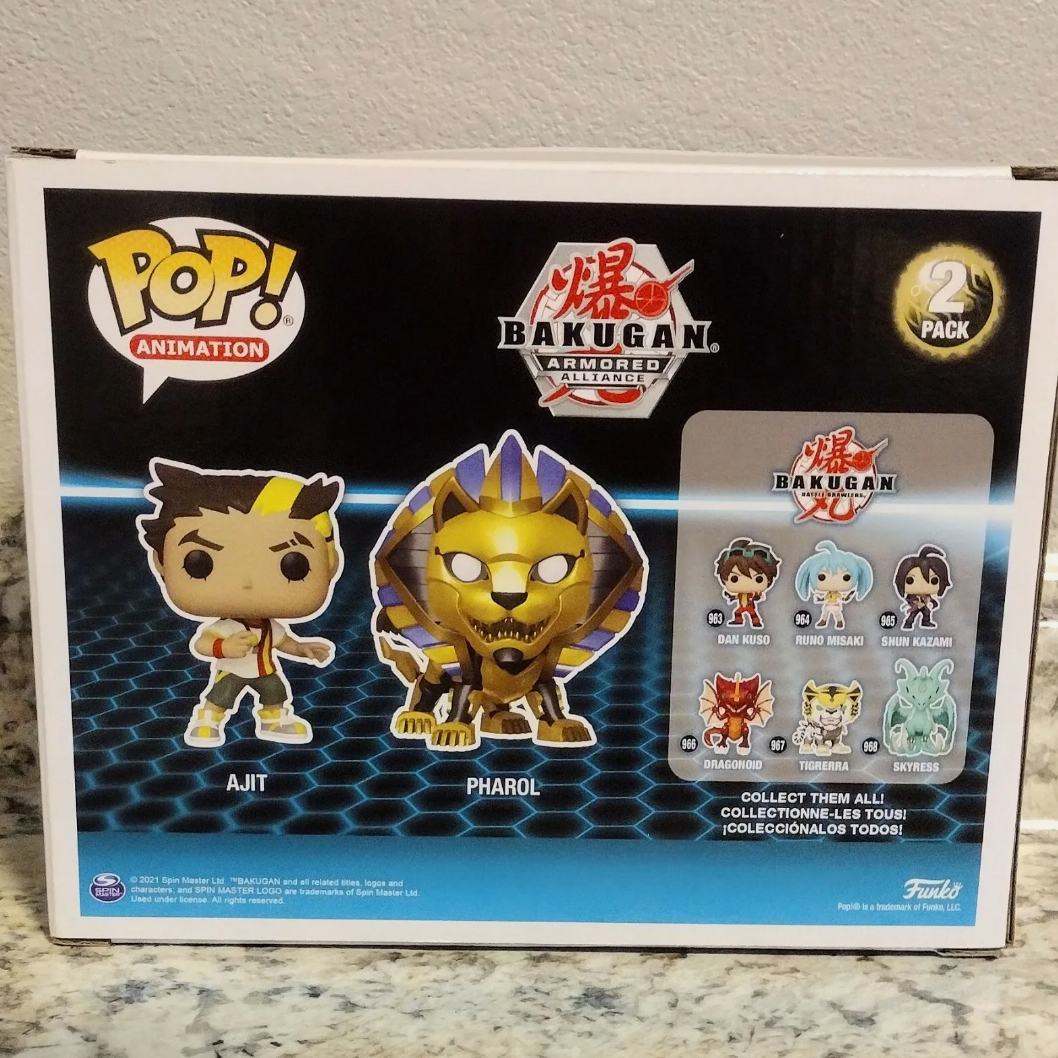 Bakugan Ajit & Pharol US Target Exclusive 2021 Pop! Vinyl 2-pack