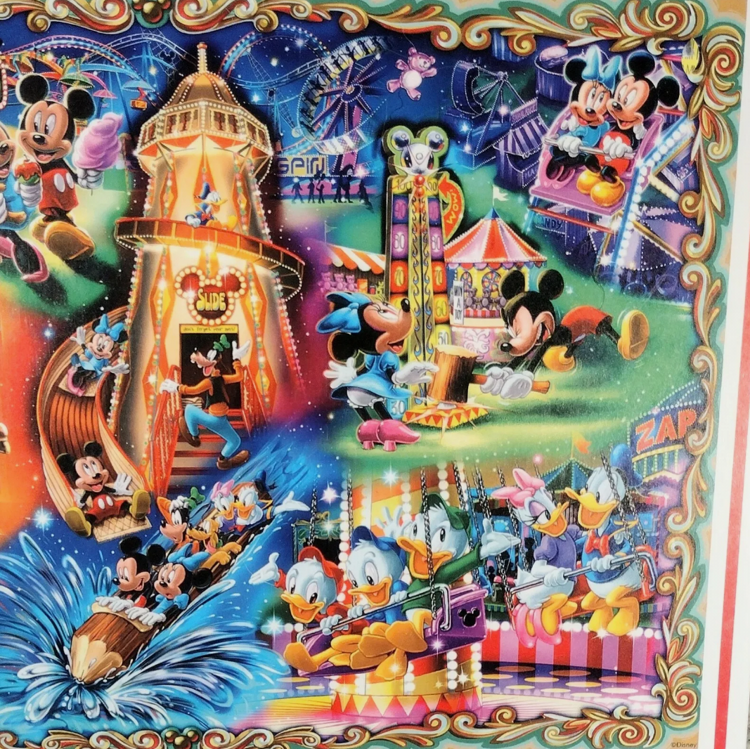 Disney ☆ Mickey & Friends ☆ Amusement Park ☆ 2000 Piece Jigsaw Puzzle☆