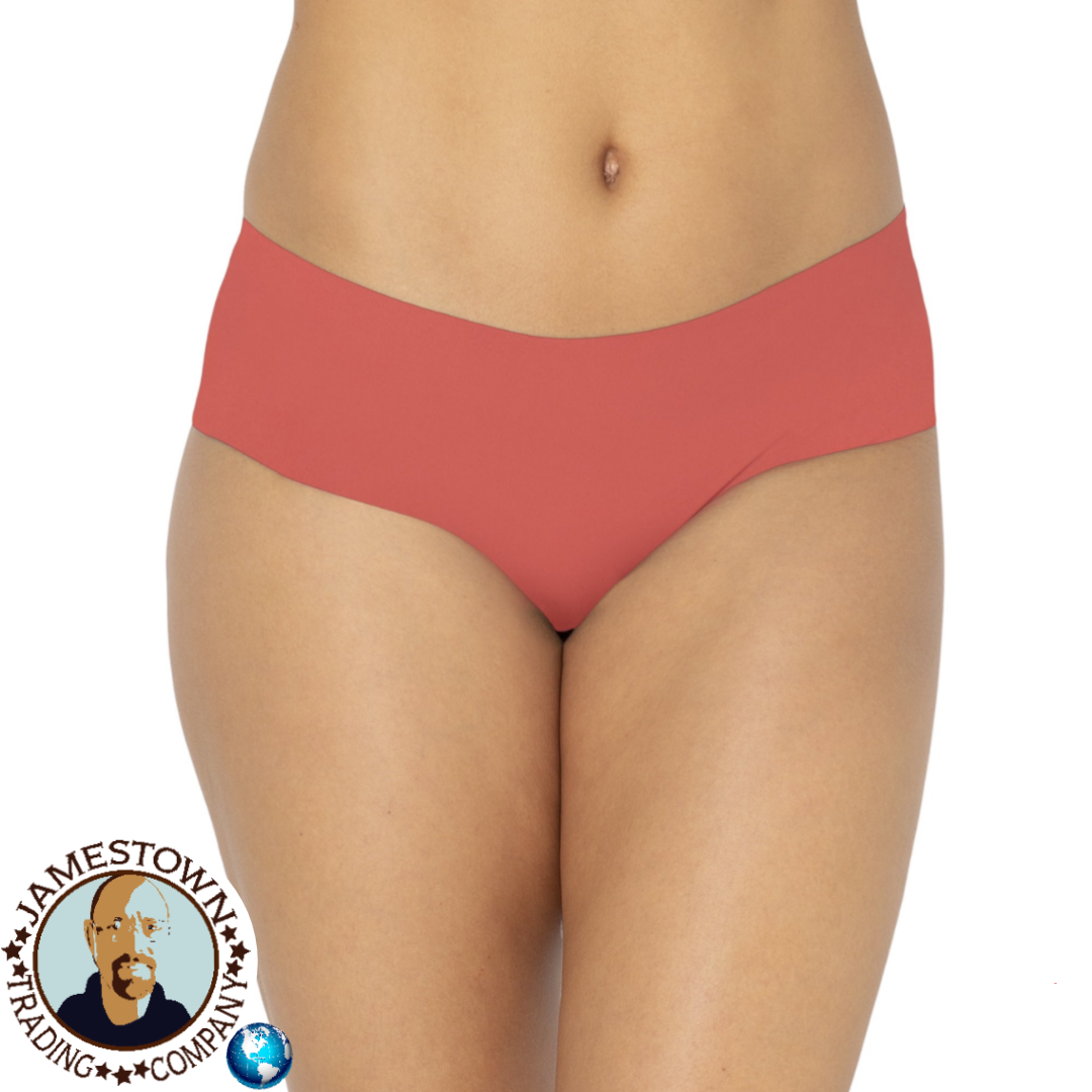 No Boundaries Junior's No Show Hipster Panty, 3-Pack Zebra/Clay Brick/Mod Blooms