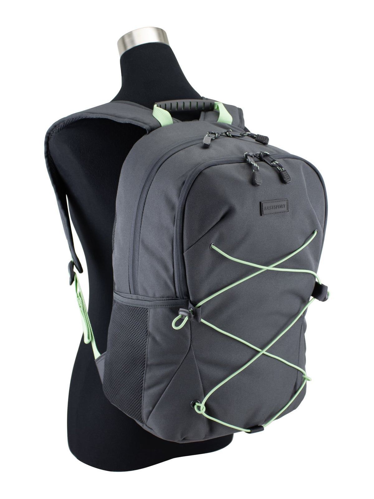 Eastsport Unisex Ascend Athleisure 18.5" Bungee Backpack, Nine Iron