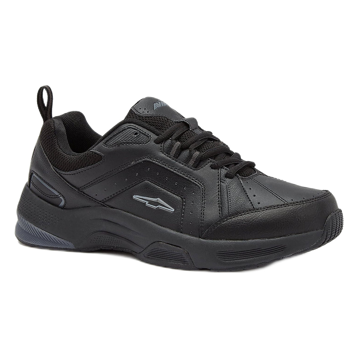 Avia Men's Quickstep Wide Width Lace-up Walking Shoe (Wide Width Available) - Black / Wide / 11.5