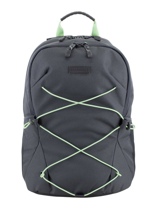 Eastsport Unisex Ascend Athleisure 18.5" Bungee Backpack, Nine Iron - Nine Iron