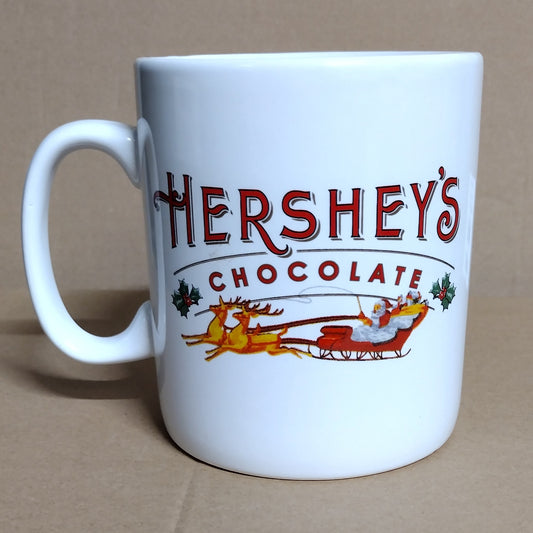 Hershey's Chocolate Oversized Jumbo Mug Cup Christmas Coffee 32oz Santa Reindeer