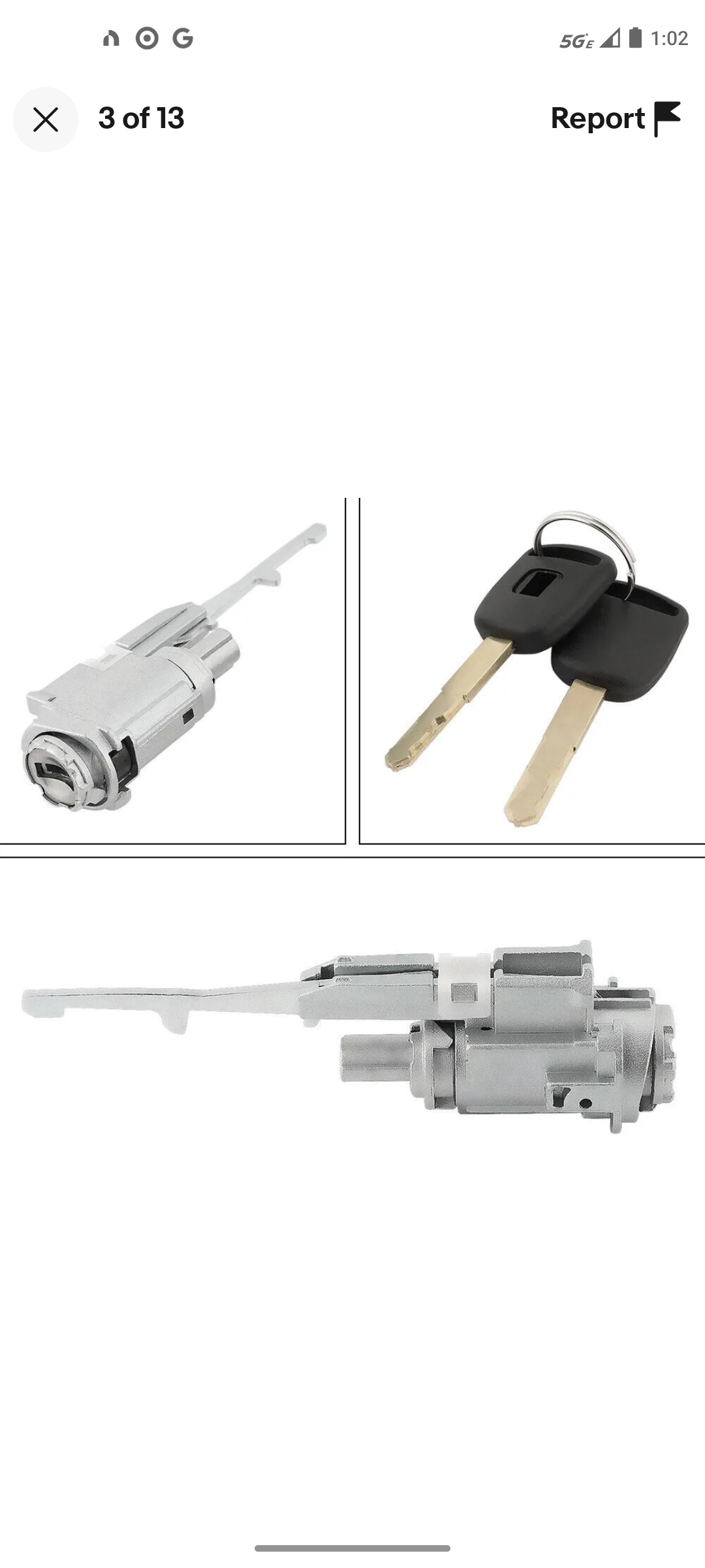 Ignition Key Switch Cylinder Lock w/2 Keys For 2002-2014 Honda Accord Acura USA